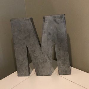 M tin accessory letter